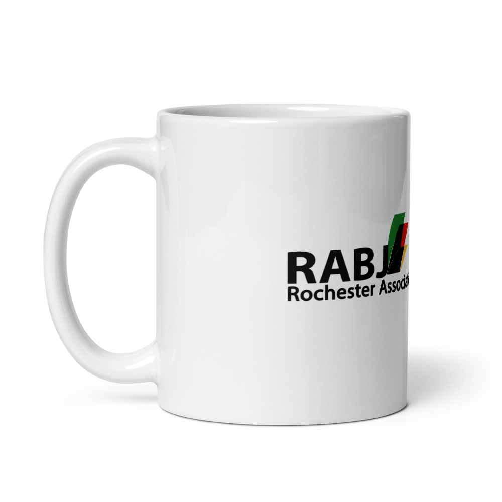 White glossy mug